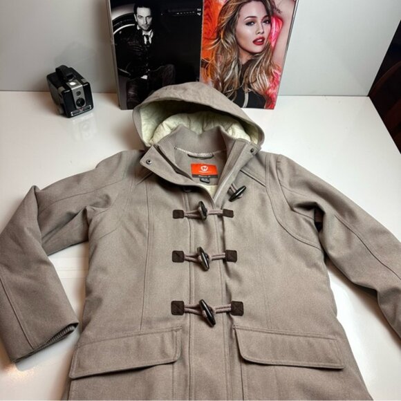 Merrell Tan Toggle Trench Coat - Picture 2 of 8